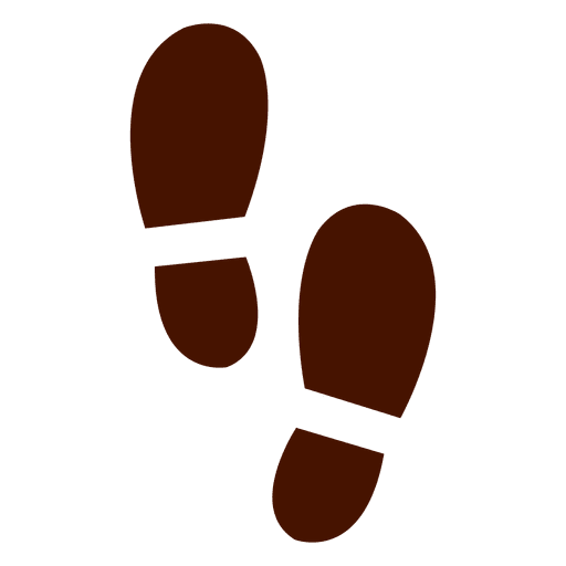 512x512 Human Shoes Footprints Silhouette