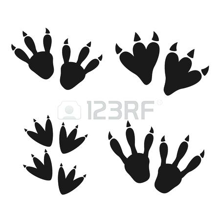 450x450 Dinosaur Footprint Icon Royalty Free Cliparts Vectors And Stock