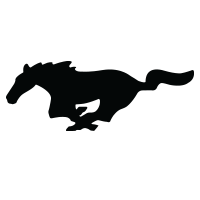 200x200 Mustang Silhouette Ford Mustang Silhouette Window Decal [] Grfx