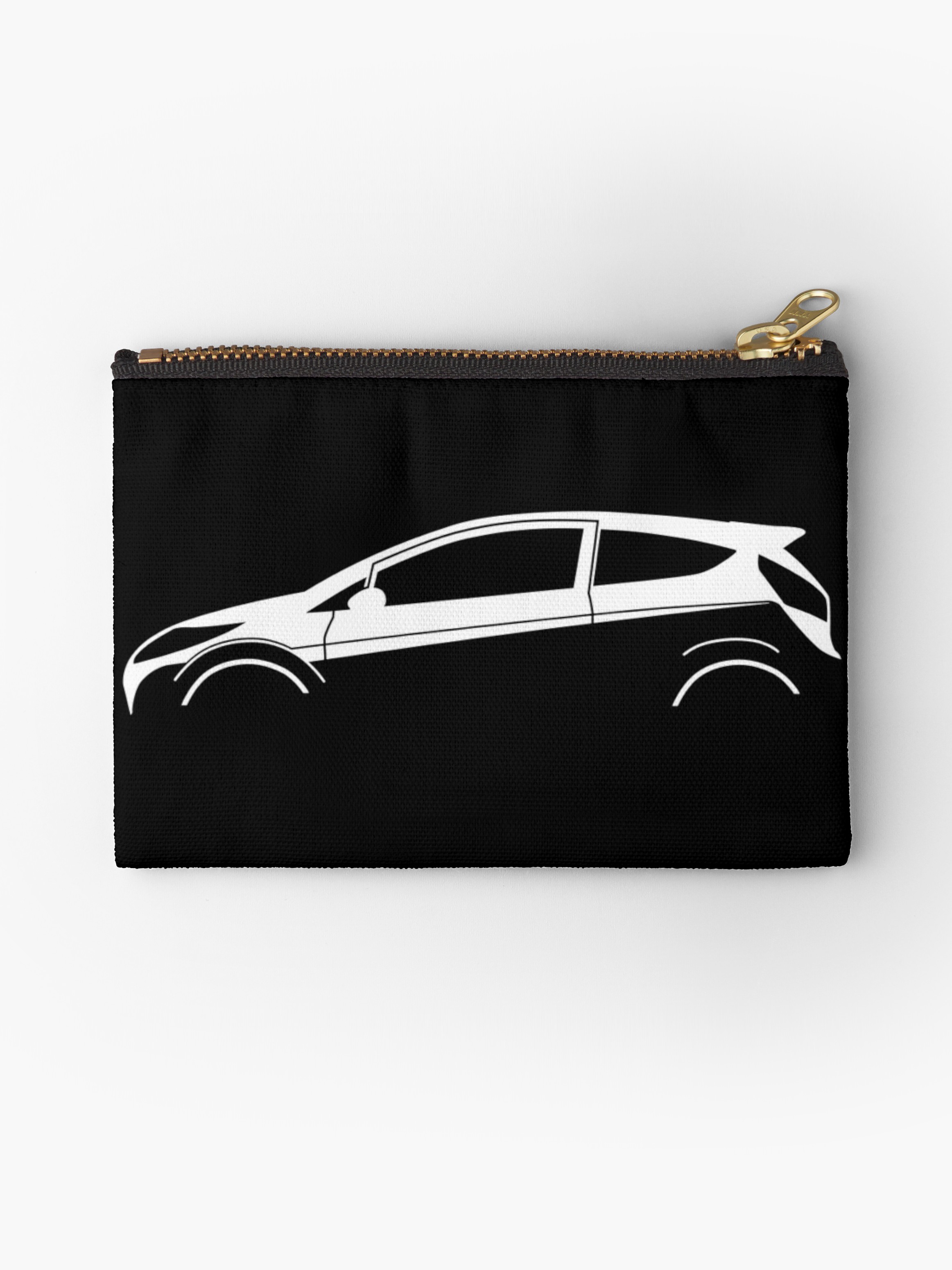 2325x3100 Car Silhouette For Ford Fiesta Mk7 Enthusiasts Studio Pouches By