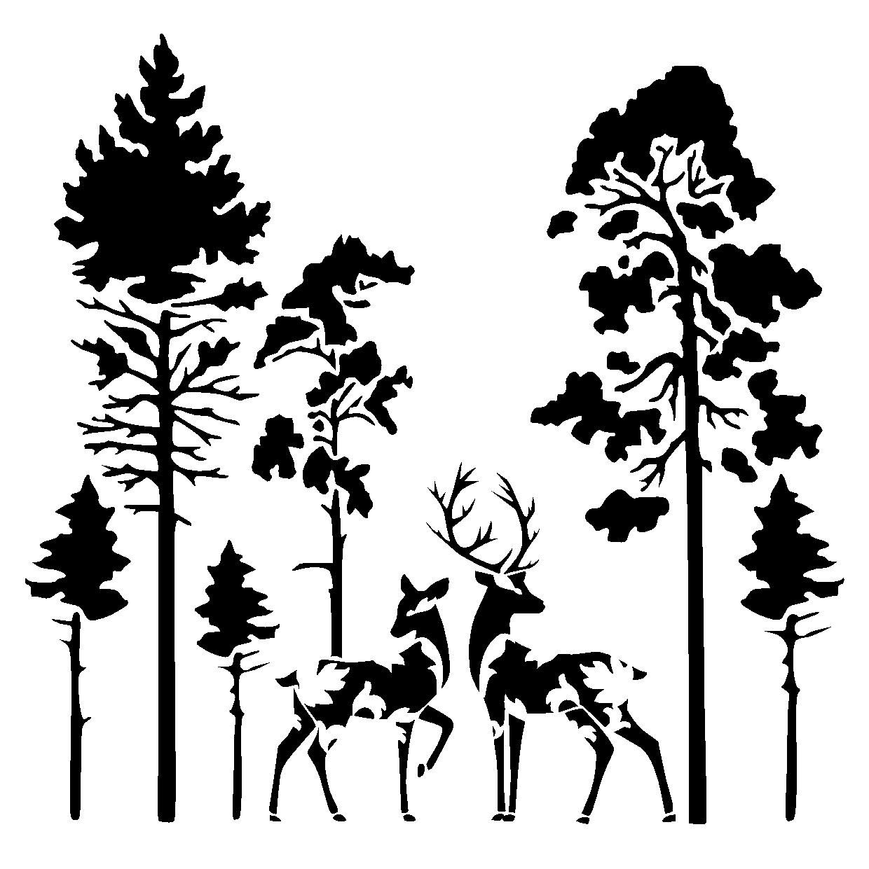 1240x1241 2018 Best Of Fabric Animal Silhouette Wall Art