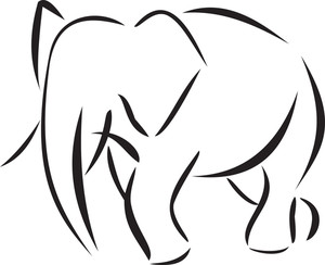 300x244 Silhouette Forest Royalty Free Stock Image