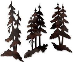 236x200 Pine Tree Silhouette Clipart