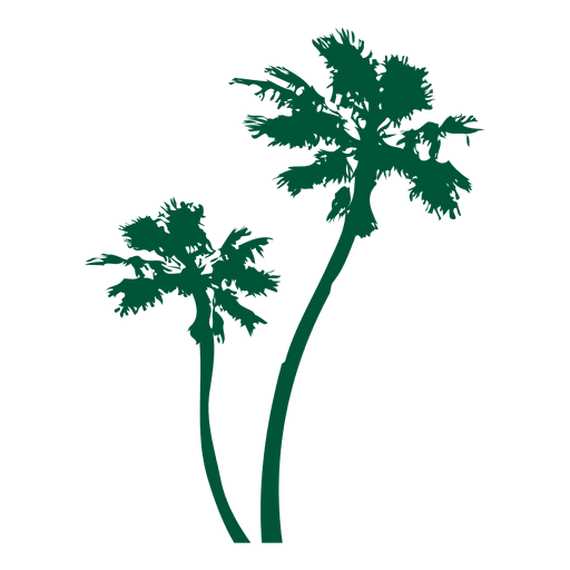 512x512 Palm Trees Silhouette