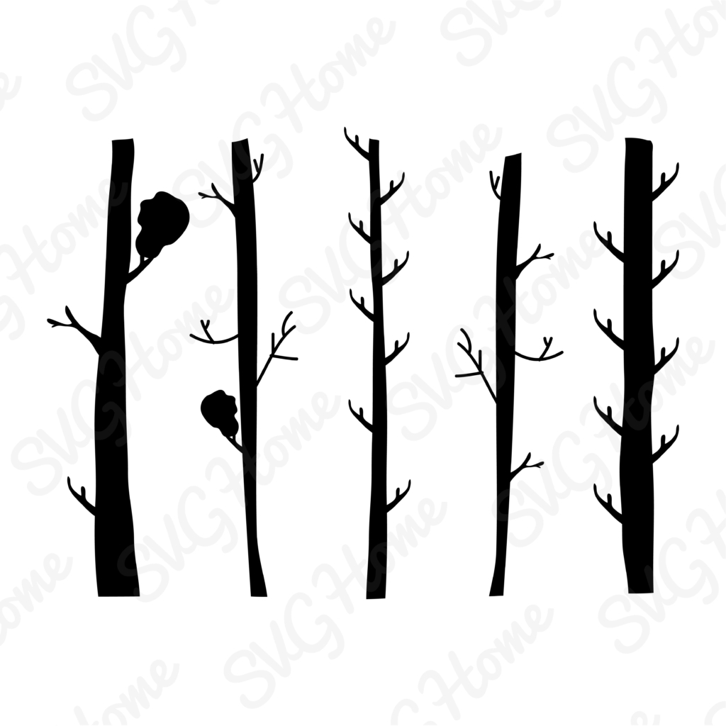 1024x1024 Forest Tree Trunk Cut File Bundle In Svg Dxf Eps Png File Formats
