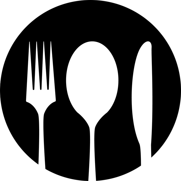 758x758 Knife And Fork Silhouette Clipart