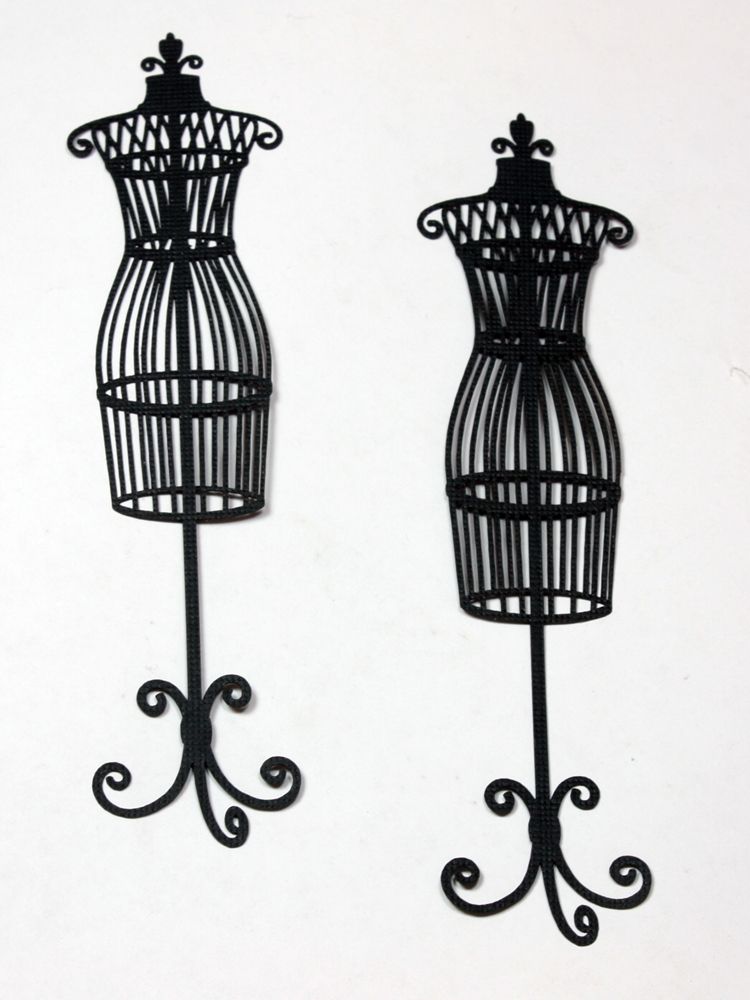 750x1000 Dressform silhouette Want2scrap Dress Form Silhouette