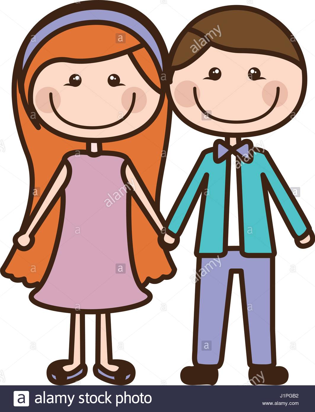 1063x1390 Color Silhouette Cartoon Couple In Suit Formal With Taken Hands