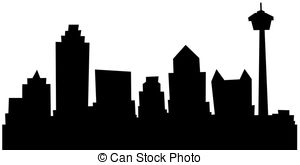 Fort Worth Skyline Silhouette
