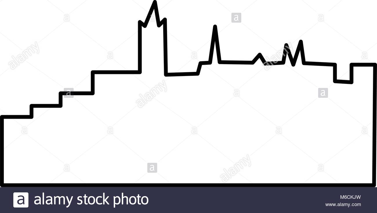 1300x734 Edinburgh Skyline Stock Vector Images