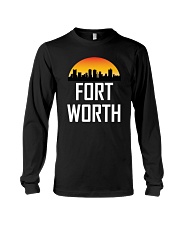 180x225 Sunset Skyline Silhouette Of Fort Worth Tx