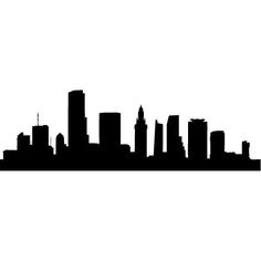 236x236 Dallas Skyline Silhouette Medium Vinyl Wall Decal By Wallstickz