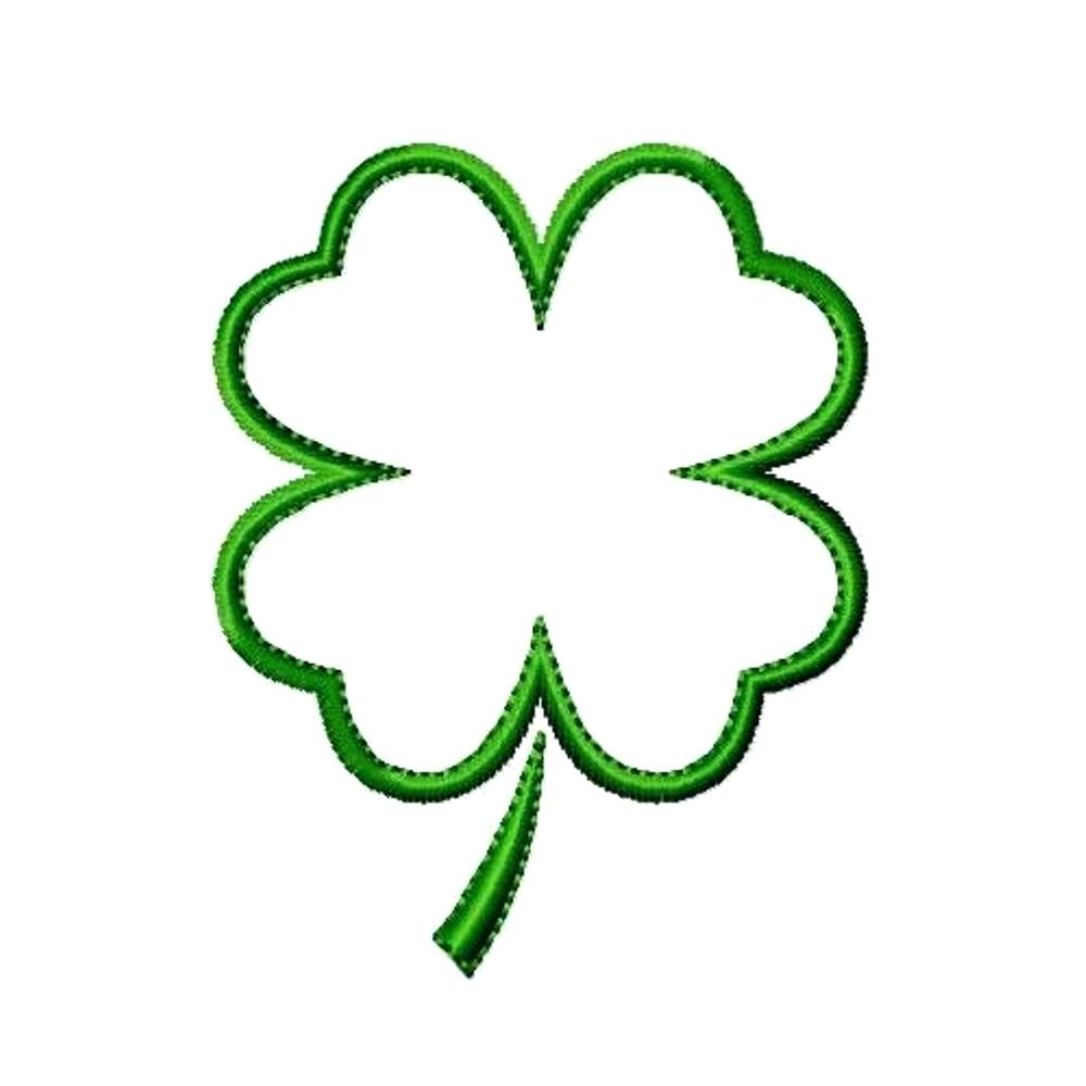 1000x1000 Challenge Printable Four Leaf Clover Template Of A Shamrock