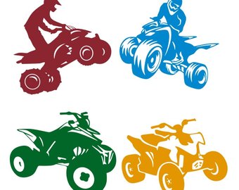 340x270 Atv Silhouette Etsy