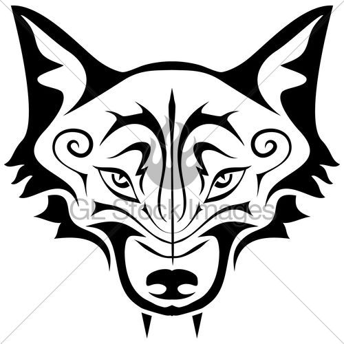 500x500 Image Result For Glass Etching Stencil Fox Face Craft A Weird