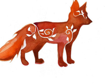 340x270 Fox Silhouette Etsy