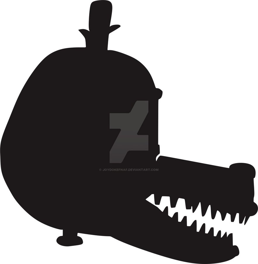 883x905 Funtime Foxy Silhouette By Joydokefnaf