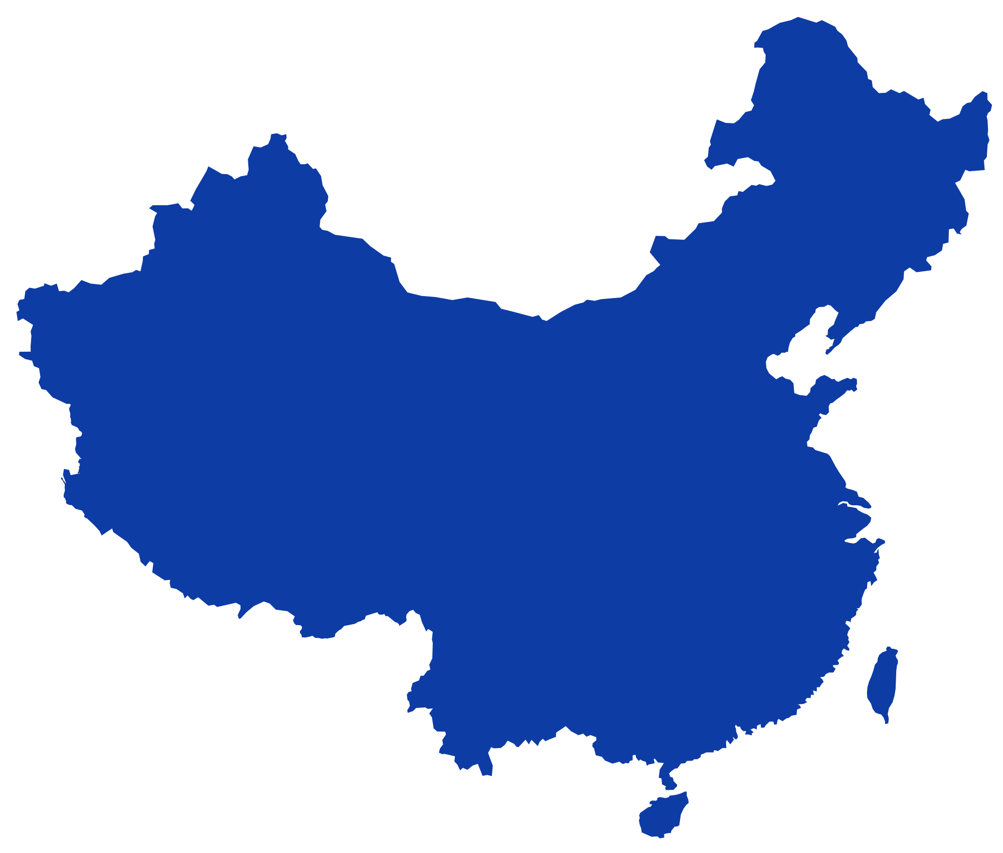 2000x1700 Blank China Map