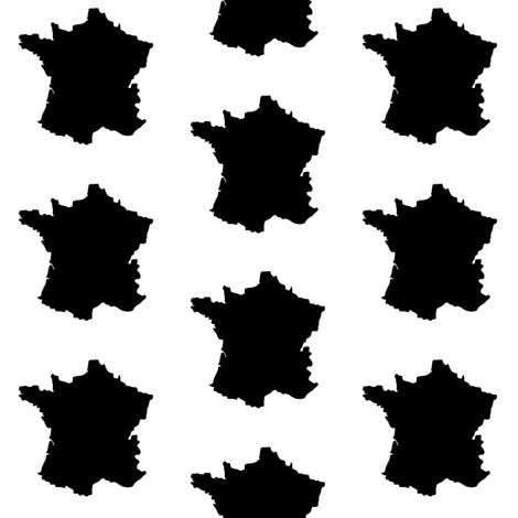 470x470 France Silhouettes Fabric