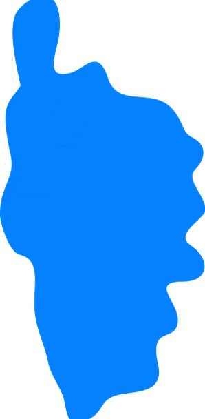 298x608 Corsica, Isle, Silhouette, Outline, Island, Blue, Azure, Foot