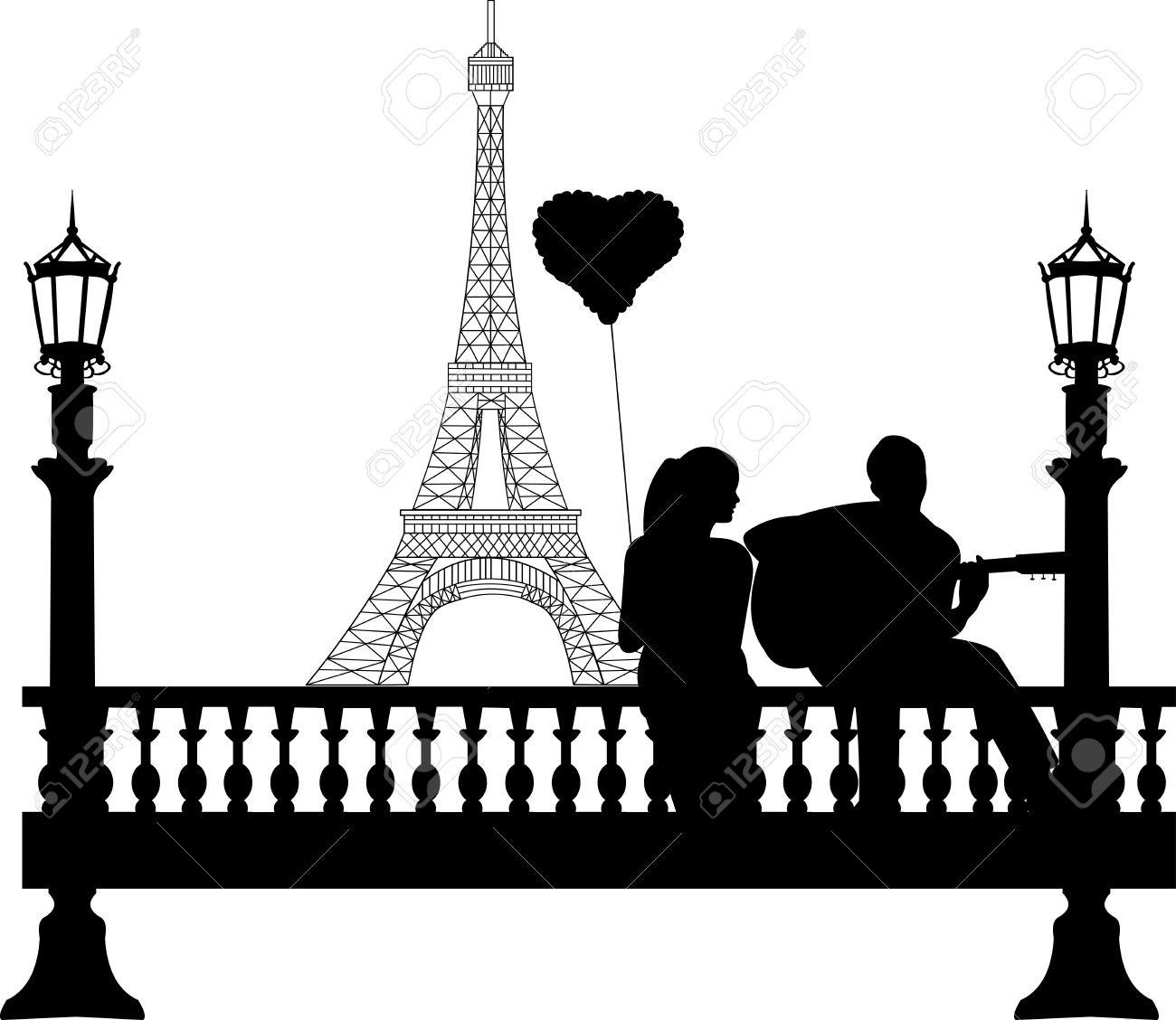 1300x1128 Eiffel Tower Clipart Love Silhouette 3499137