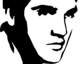340x270 Elvis Plastic Canvas Patterns Large Elvis Presley Silhouette