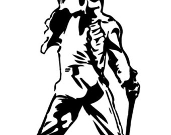 340x270 Freddy Mercury Watercolor Portrait Print