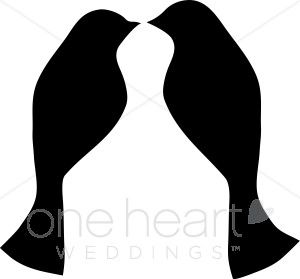 300x279 Love Birds Clip Art Silhouette Clipart Panda