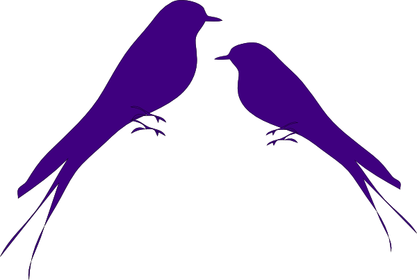 600x403 Love Birds Clip Art
