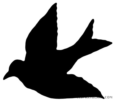 400x351 Bird Silhouette Clipart