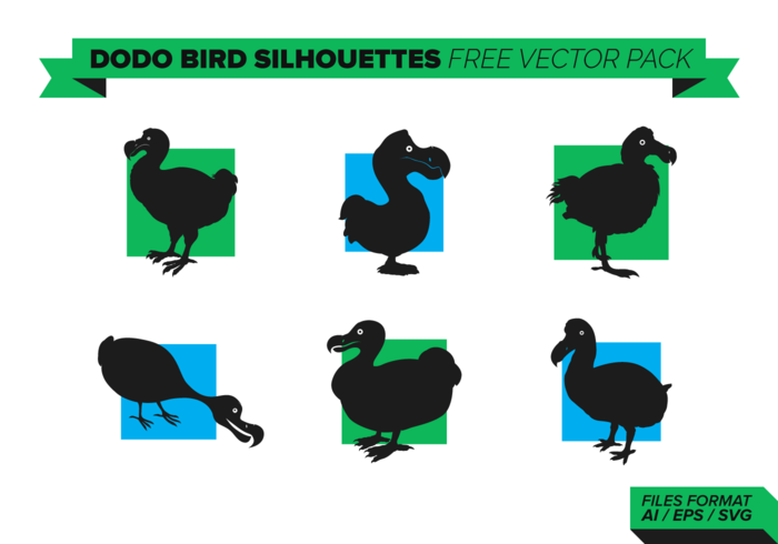 700x490 Dodo Bird Silhouettes Free Vector Pack