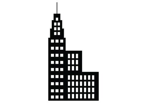 480x336 Free Building Silhouette Vector Clipart Silhouettes Vector