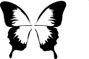 297x198 Butterfly Silhouette Clip Art