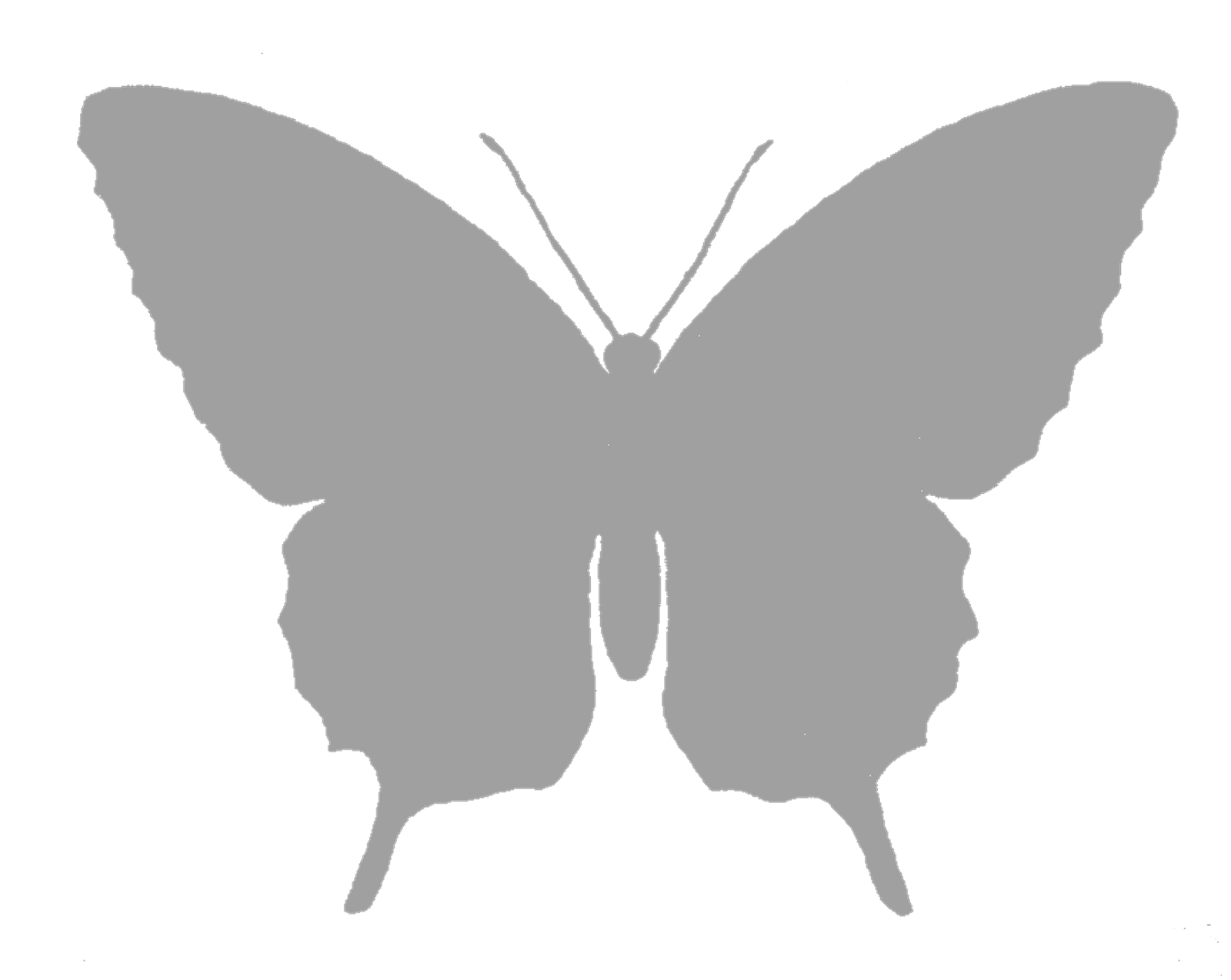 1600x1274 The Graphics Monarch Free Butterfly Silhouette Image Grayscale