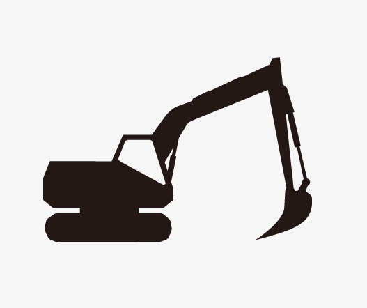 527x442 Construction Car Silhouette, Excavator, Machine Png And Psd File