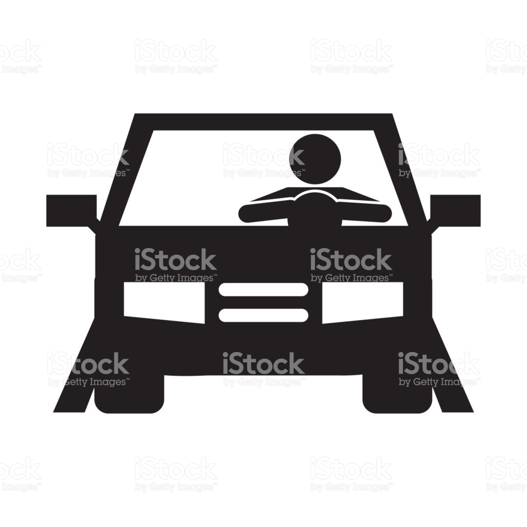 1024x1024 Silhouette Free Clipart Driving A Car Collection