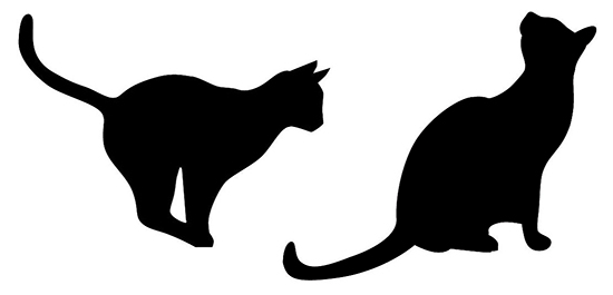 550x265 Cat Silhouette Clip Art Free Vector In Open Office Drawing Svg