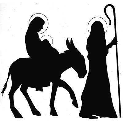 400x400 Free Christmas Silhouette Images