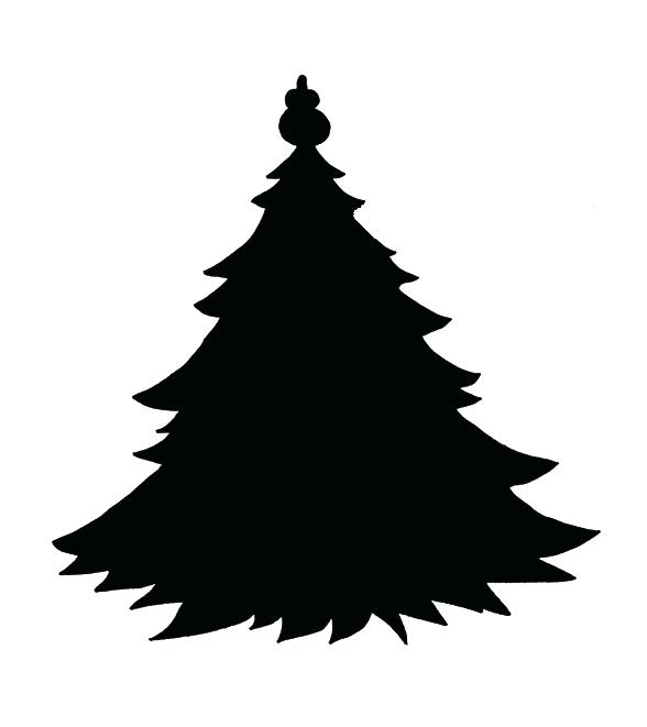 588x661 Christmas Tree Outline Images Kids Coloring Tree Silhouette Free