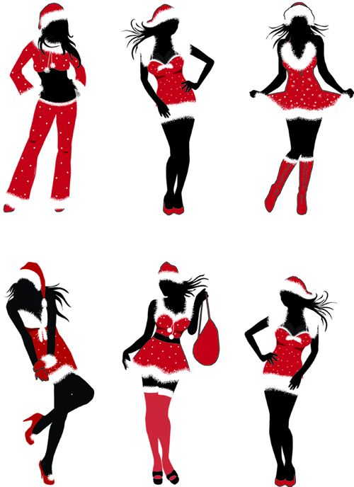 500x688 Christmas Bunny Silhouette Vector Free Vector 4vector