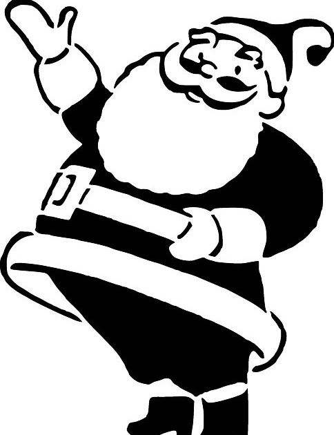 484x630 Honey's Free Scroll Saw Patterns Retro Santa