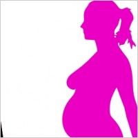 200x200 Clipart Pregnant Woman