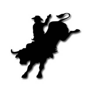 300x300 Clipart Picture Of A Bull Riding Cowboy