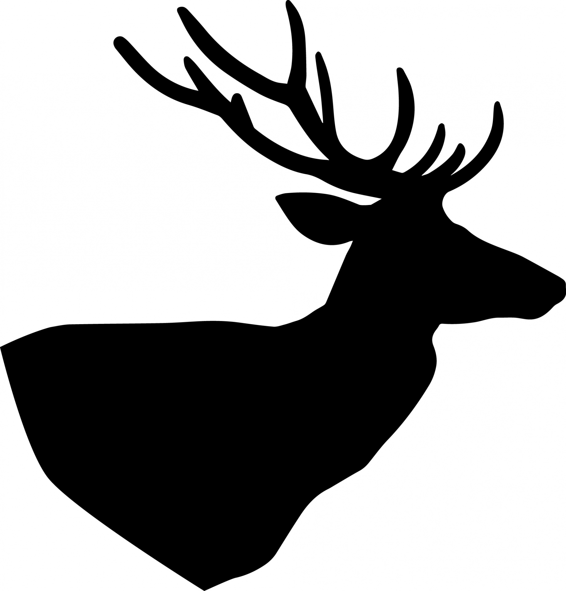 1840x1920 Deer Silhouette Free Stock Photo