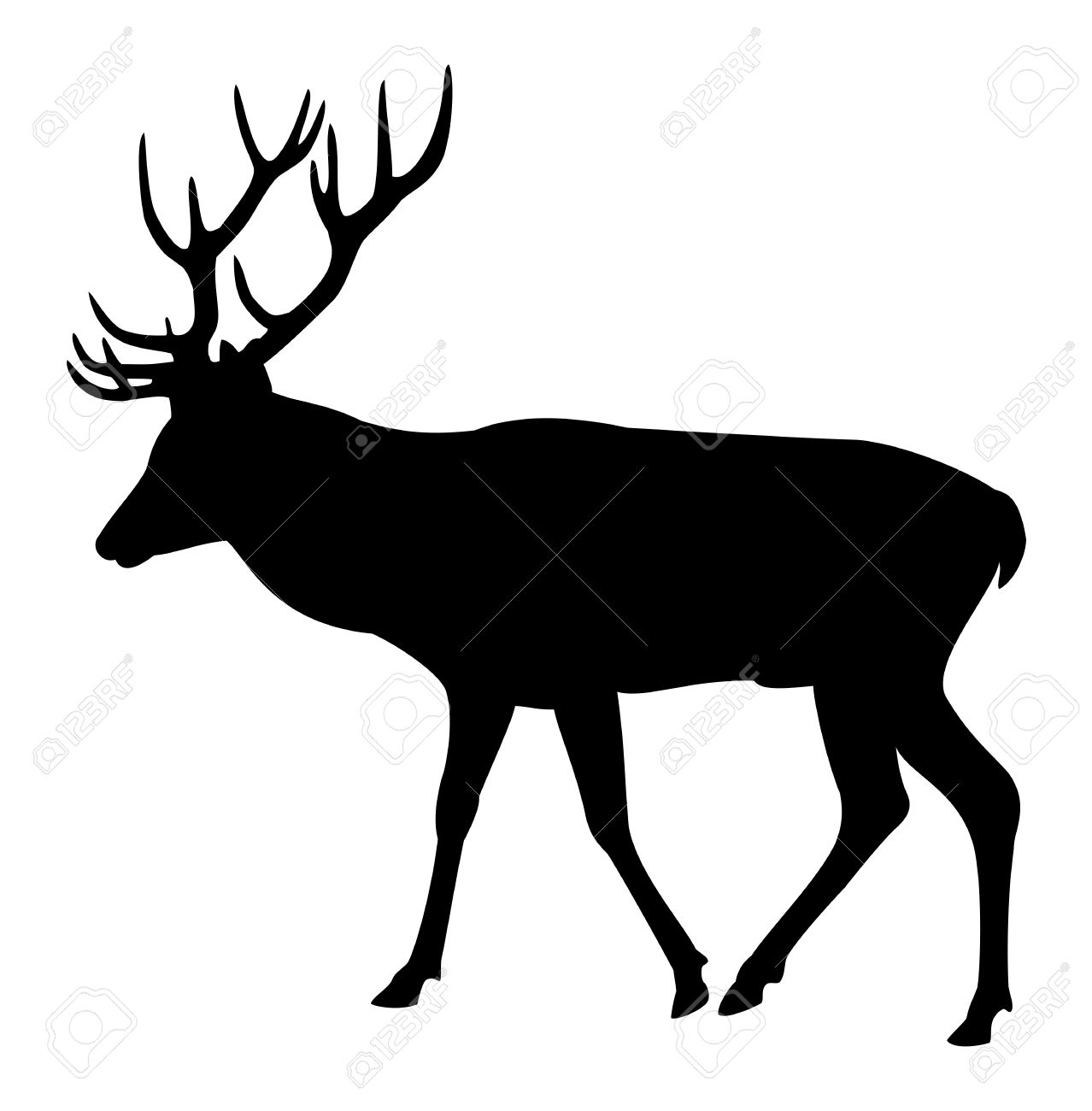 1278x1300 Elk Silhouette Clipart Vector Free Collection