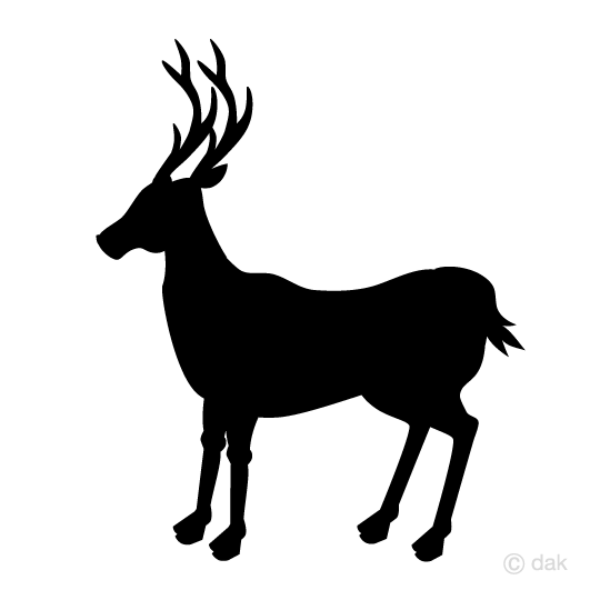 540x540 Free Deer Silhouette Clip Art Seen From The Side