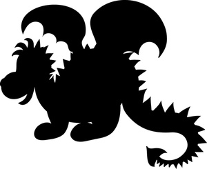 300x245 Flying Dragon Silhouette Clipart Panda