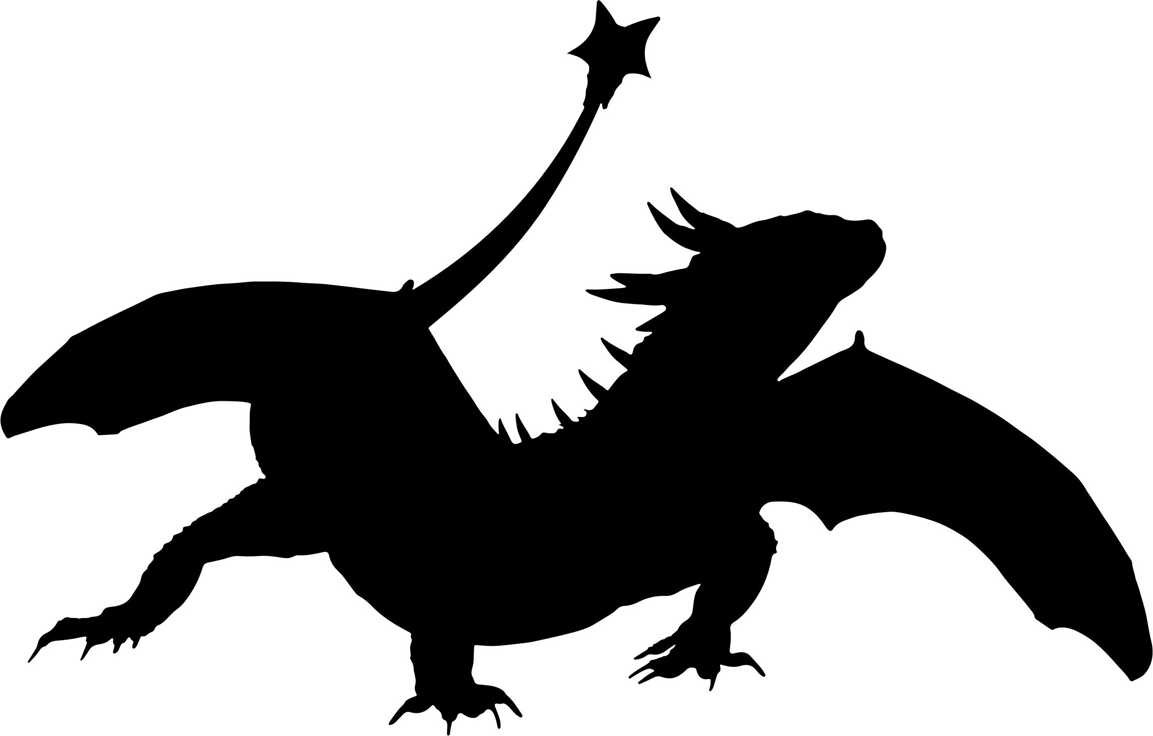 2288x1460 Dragon Silhouette 3 Icons Png