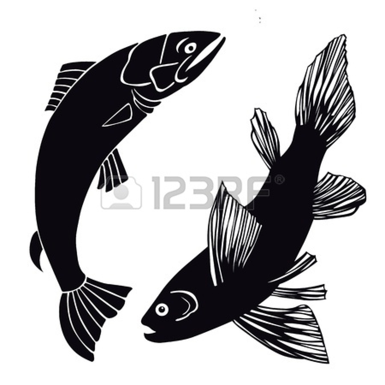 1350x1350 Tropical Fish Silhouette Clipart Panda