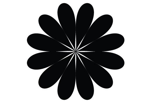 550x354 Free Flower Silhouette Vector Clip Art